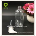 Bomba de garrafa de rótulo de tampa de garrafa de plástico 150 ML transparente para shampoo cuidados com os cabelos cosméticos